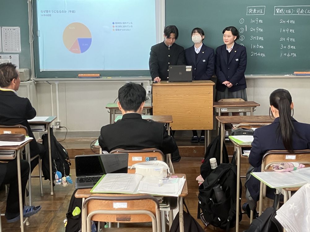 武生東高等学校　Hino・Quest（チーム探究報告会を行ないました）