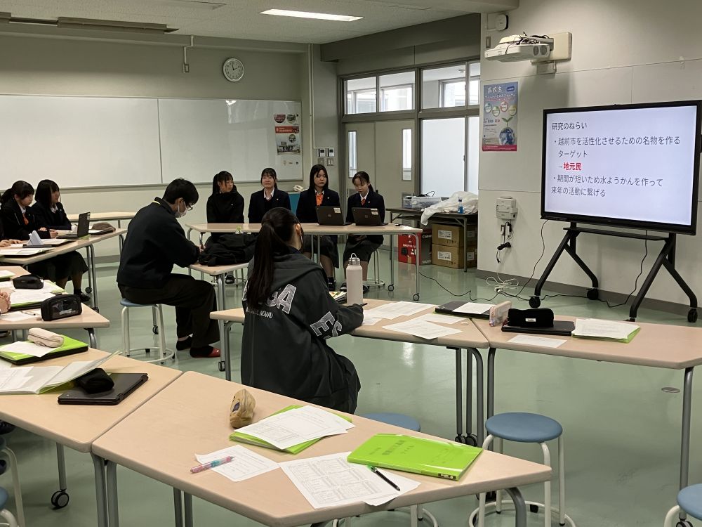 武生東高等学校　Hino・Quest（チーム探究報告会を行ないました）