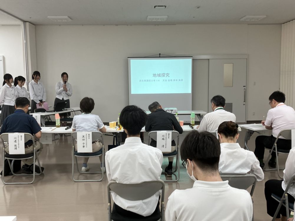 武生東高等学校　Hino・Quest（越前市地域貢献活動支援補助事業公開審査会に参加しました。）