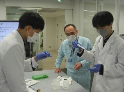武生東高等学校 Hino・Quest(【2022年度1年生】新学科1年生,産官学連携⑥サイエンス大学訪問として,福井工業大学を訪問し,食品系・化学系の2講座で講義を受けました。)