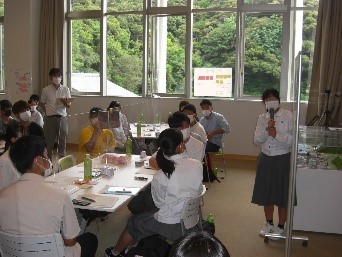 武生東高等学校 Hino・Quest(【2022年度1年生】産官学連携①(施設訪問)として,きいぱす(美浜町エネルギー環境教育体験館)で大学生とフューチャーセッションを行いました。)