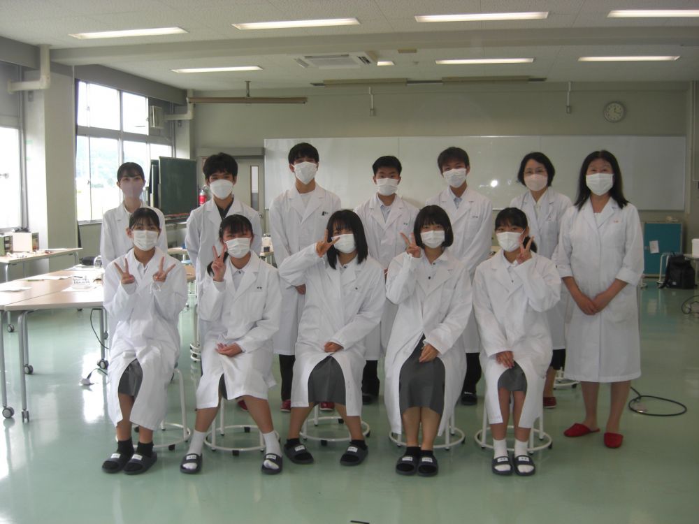 武生東高等学校 Hino・Quest(【2022年度1年生】産官学連携④サイエンス講座として,福井工業大学から教授を招いて,生物系・化学系の2講座で実験を行いました。)