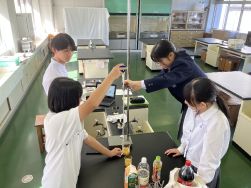 【１年生】「理数探究基礎」を集中的に行いました