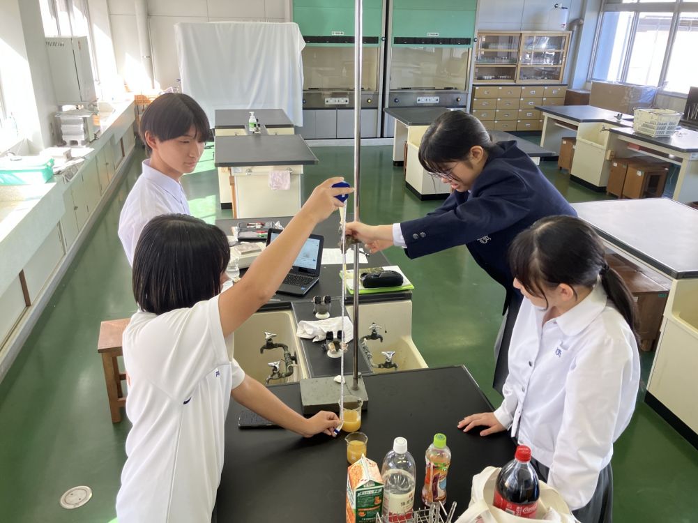 武生東高等学校　Hino・Quest（「理数探究基礎」を集中的に行いました）